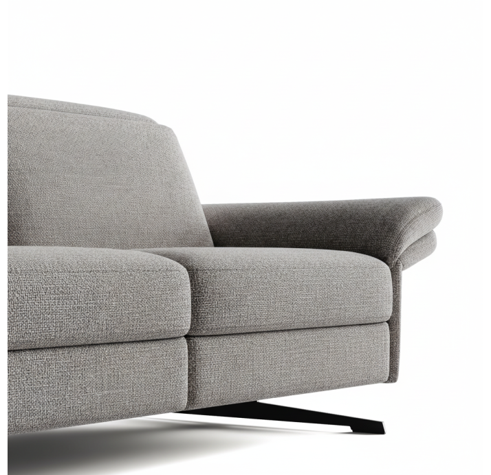 Диван PIANO B100-220-100B/54/AMIRI CARBON/BULTEX/01 BLACK/E,E