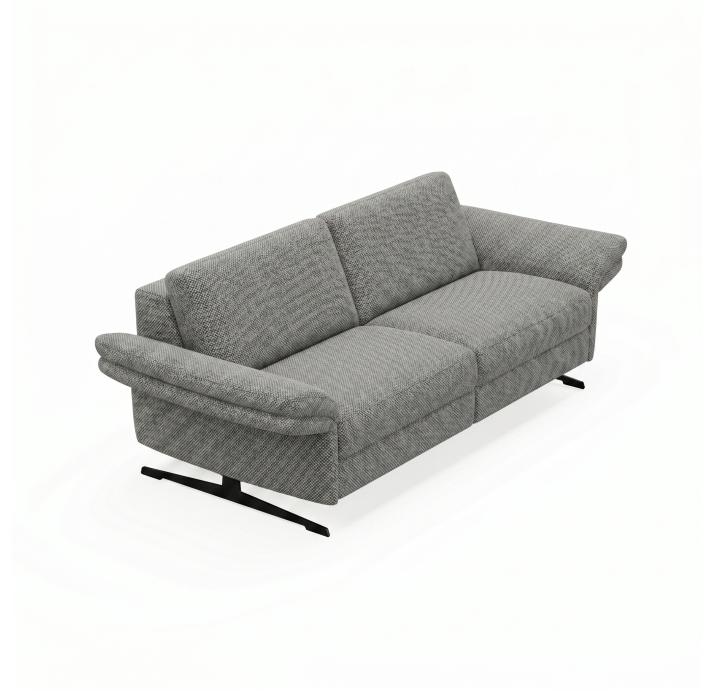Диван PIANO B93-220-93B/54/AMIRI CARBON/BULTEX/01 BLACK/