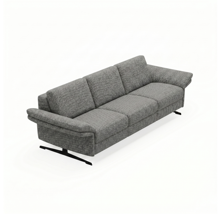 Диван PIANO B93-280-93B/54/AMIRI CARBON/BULTEX/01 BLACK/