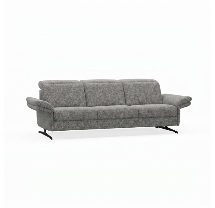 Диван PIANO B100-280-100B/54/AMIRI CARBON/BULTEX/01 BLACK/E,E,E