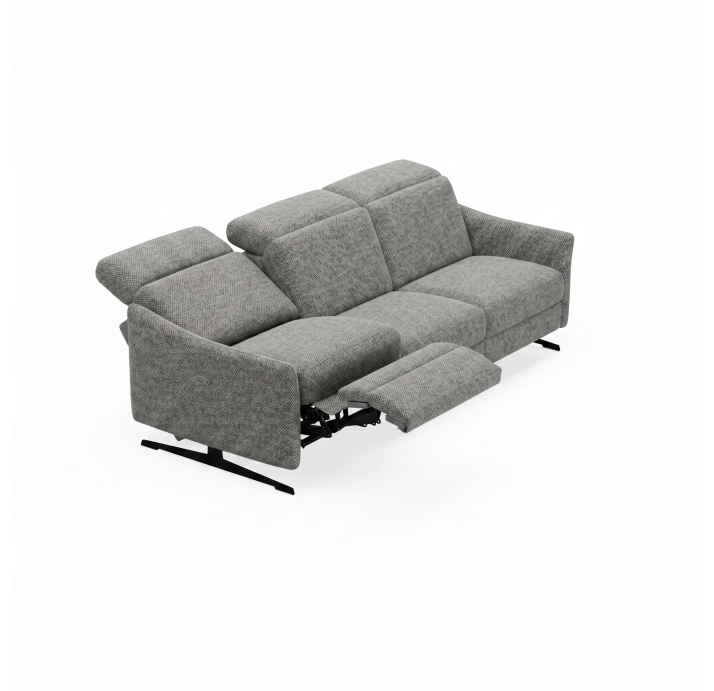 Диван PIANO B100-280-100B/54/AMIRI CARBON/BULTEX/01 BLACK/E,E,R,E
