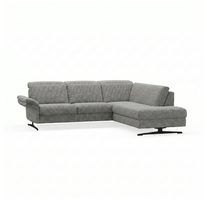 Диван PIANO B100-300-160S/54/AMIRI CARBON/BULTEX/01 BLACK/E,E,E