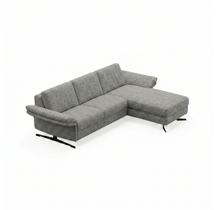 Диван PIANO B100-300-160L/54/AMIRI CARBON/BULTEX/01 BLACK/