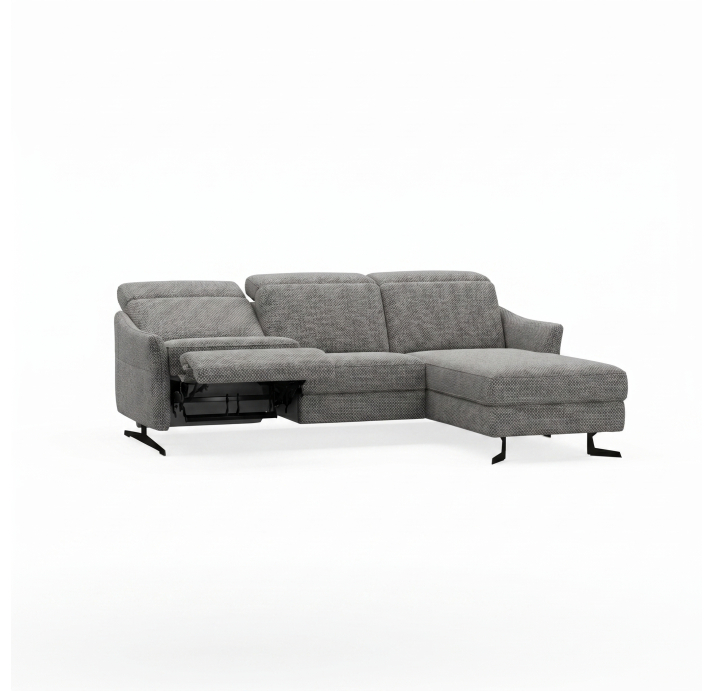 Диван PIANO B100-300-160L/54/AMIRI CARBON/BULTEX/01 BLACK/E,E,E,R