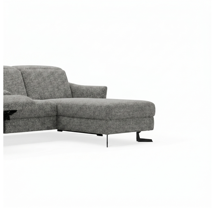 Диван PIANO B100-300-160L/54/AMIRI CARBON/BULTEX/01 BLACK/E,E,E,R