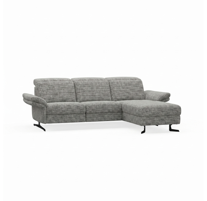 Диван PIANO B100-300-160L/54/AMIRI CARBON/BULTEX/01 BLACK/E,E,E