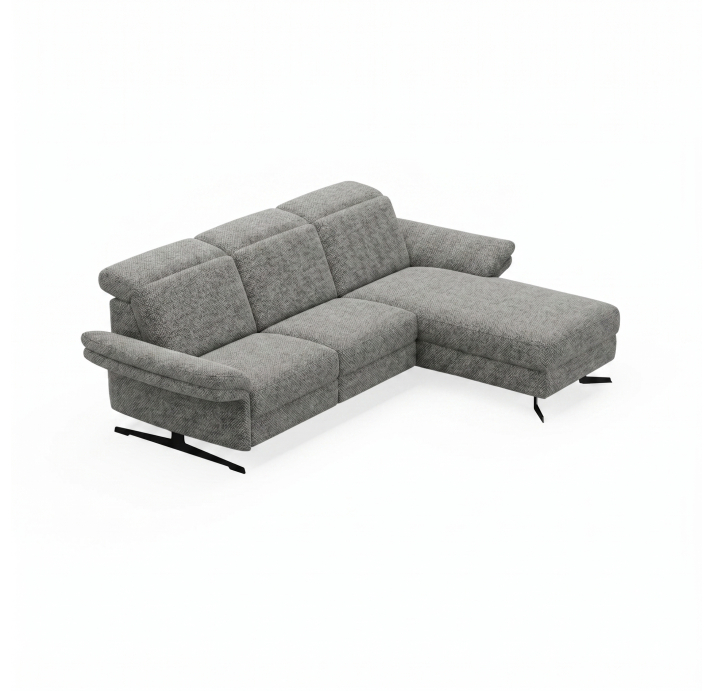Диван PIANO B100-300-160L/54/AMIRI CARBON/BULTEX/01 BLACK/E,E,E