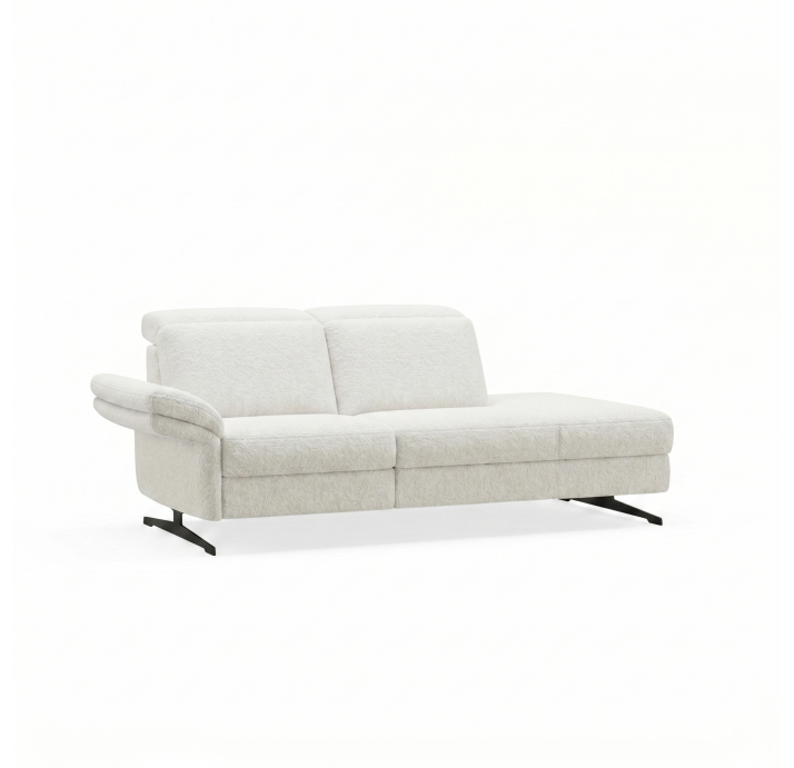 Диван PIANO B100-220-100T/54/VIVA OFFWHITE/BULTEX/01 BLACK/E,E