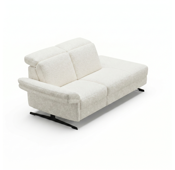 Диван PIANO B100-220-100T/54/VIVA OFFWHITE/BULTEX/01 BLACK/E,E