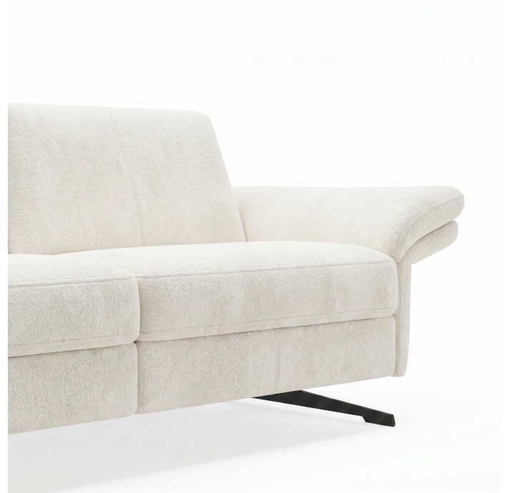 Диван PIANO B93-220-93B/54/VIVA OFFWHITE/BULTEX/01 BLACK/