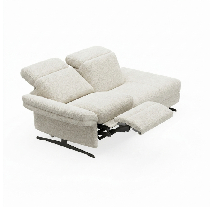 Диван PIANO B100-220-100T/54/M/VIVA OFFWHITE/BULTEX/01 BLACK/E,E,R