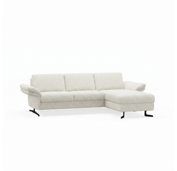 Диван PIANO B100-300-160S/54/VIVA OFFWHITE/BULTEX/01 BLACK/