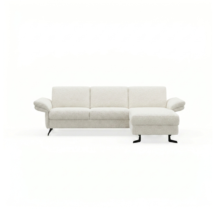 Диван PIANO B100-300-160S/54/VIVA OFFWHITE/BULTEX/01 BLACK/