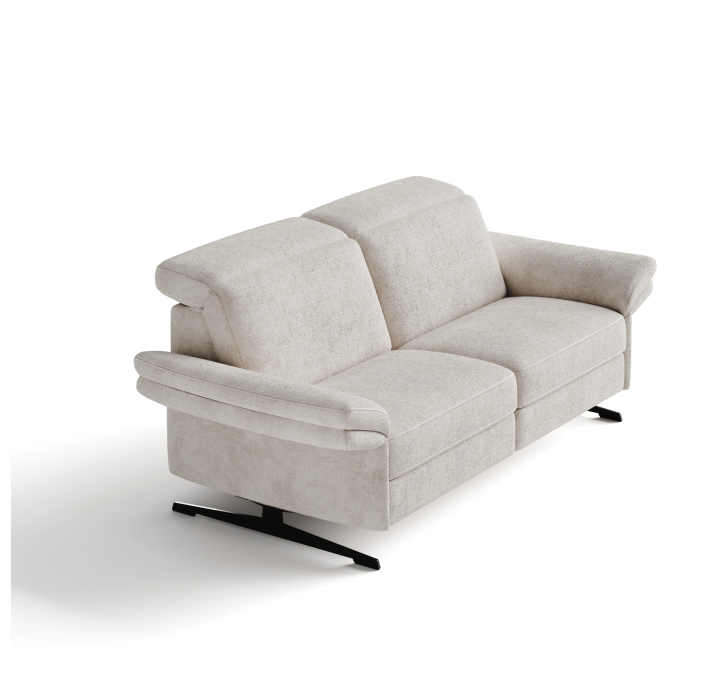 Диван PIANO B100-220-100B/54/VIVA OFFWHITE/BULTEX/01 BLACK/E,E,R