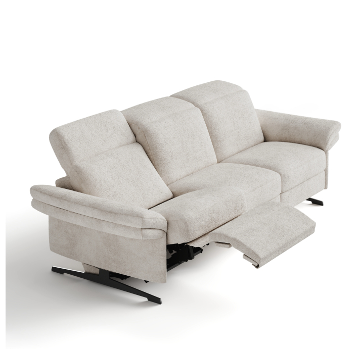 Диван PIANO B100-280-100B/54/VIVA OFFWHITE/BULTEX/01 BLACK/E,E,R,E