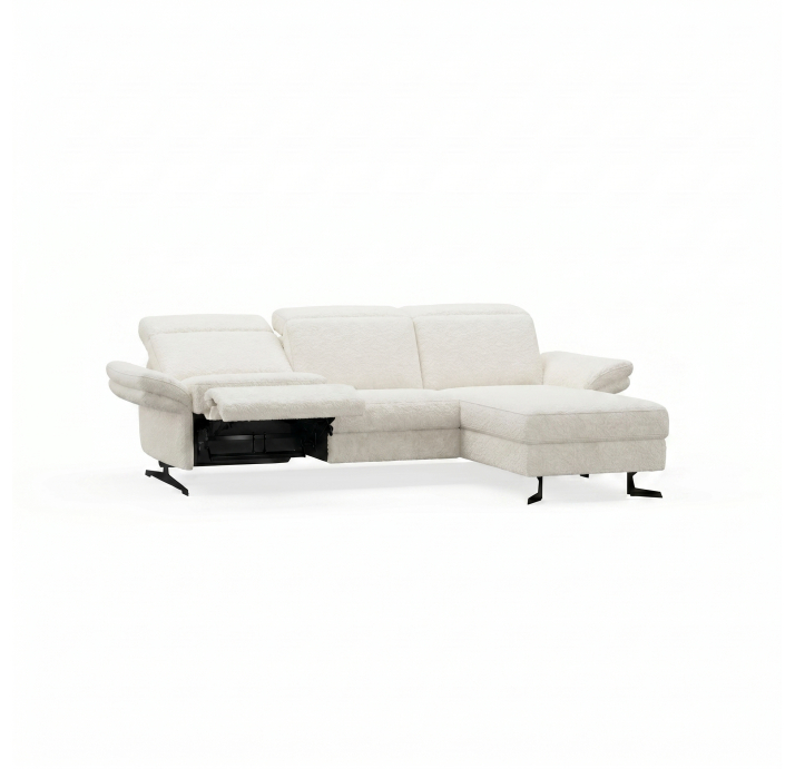 Диван PIANO B100-300-160S/54/VIVA OFFWHITE/BULTEX/01 BLACK/E,E,E,R