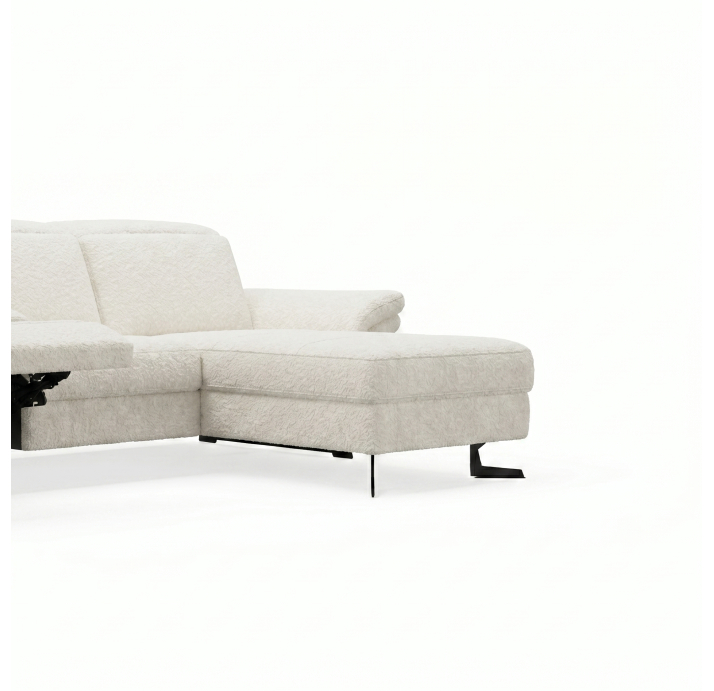 Диван PIANO B100-300-160S/54/VIVA OFFWHITE/BULTEX/01 BLACK/E,E,E,R