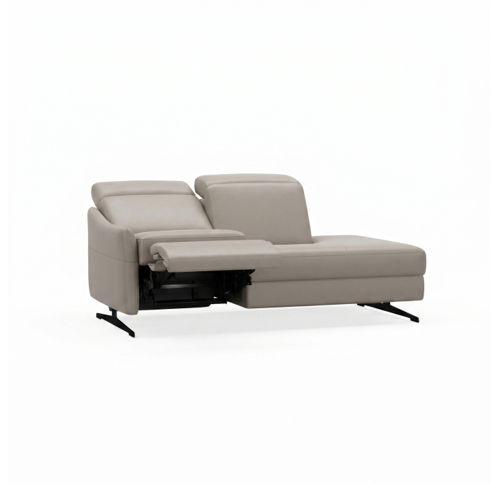 Диван PIANO B100-220-100T/54/MONTANA PERLE/BULTEX/01 BLACK/E,E,R