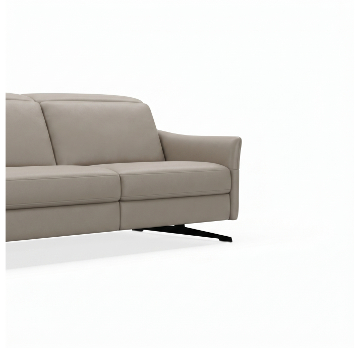 Диван PIANO B100-220-100B/54/MONTANA PERLE/BULTEX/01 BLACK/E,E,R