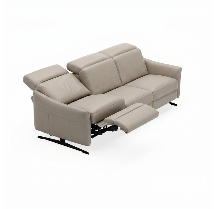 Диван PIANO B100-280-100B/54/MONTANA PERLE/BULTEX/01 BLACK/E,E,R,E