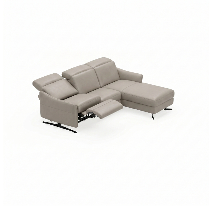 Диван PIANO B100-300-160L/54/M/MONTANA PERLE/BULTEX/01 BLACK/E,E,E,R