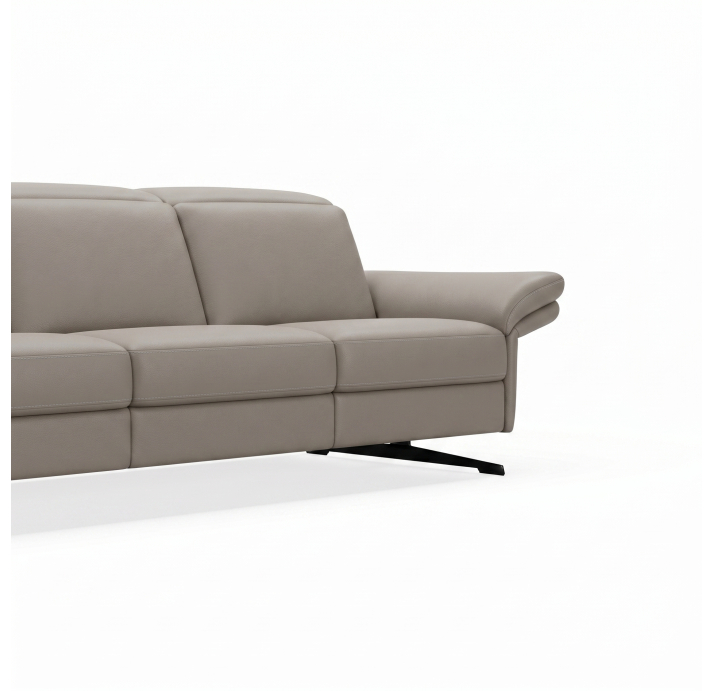 Диван PIANO B100-280-100B/54/MONTANA PERLE/BULTEX/01 BLACK/E,E,E