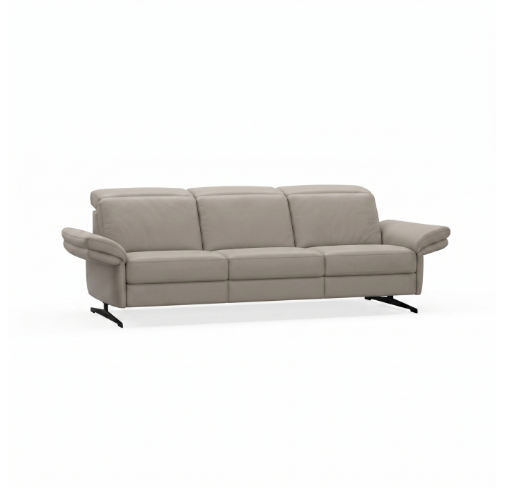 Диван PIANO B100-280-100B/54/MONTANA PERLE/BULTEX/01 BLACK/E,E,E
