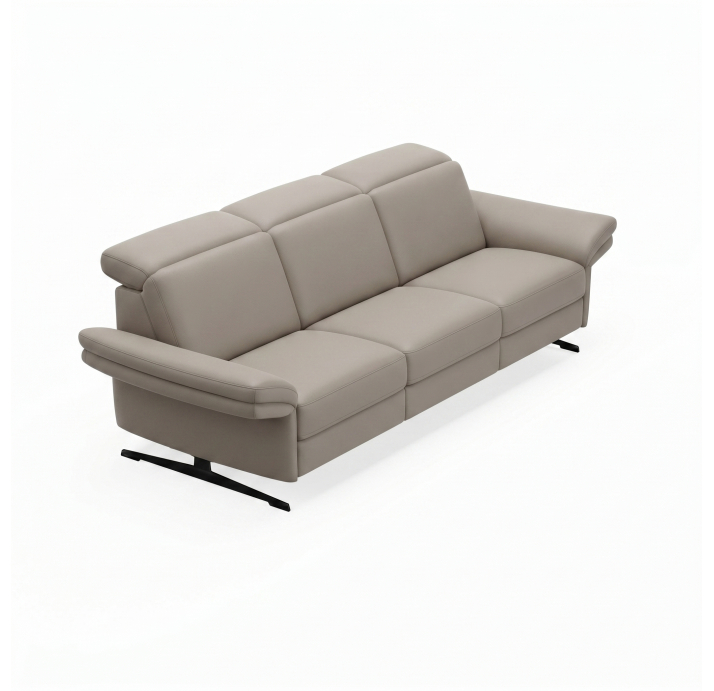 Диван PIANO B100-280-100B/54/MONTANA PERLE/BULTEX/01 BLACK/E,E,E