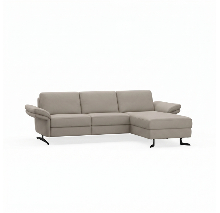 Диван PIANO B100-300-160L/54/MONTANA PERLE/BULTEX/01 BLACK/