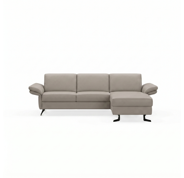 Диван PIANO B100-300-160L/54/MONTANA PERLE/BULTEX/01 BLACK/