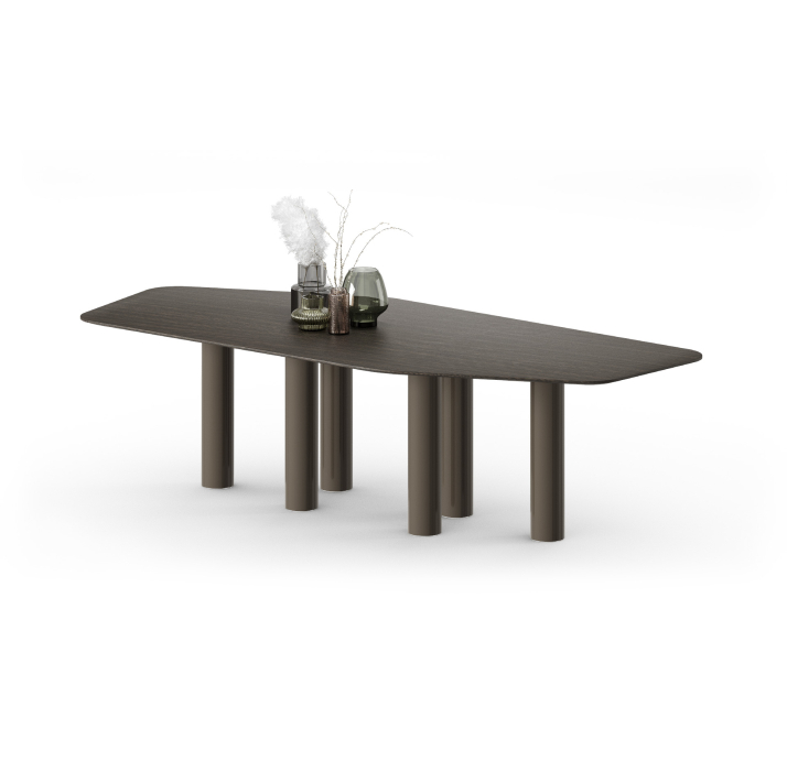 Стол обеденный MORIA DINING TABLE Matte Fuga 2015 Anthracite Walnut Veneer  275X130X75 СМ. (FUG00287