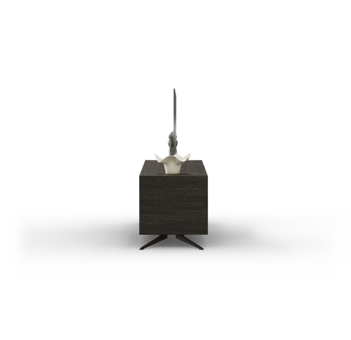 Тумба под ТВ VOYD TV STAND Anthracite walnut veneer Anthracite walnut veneer Reflective glass 200X45