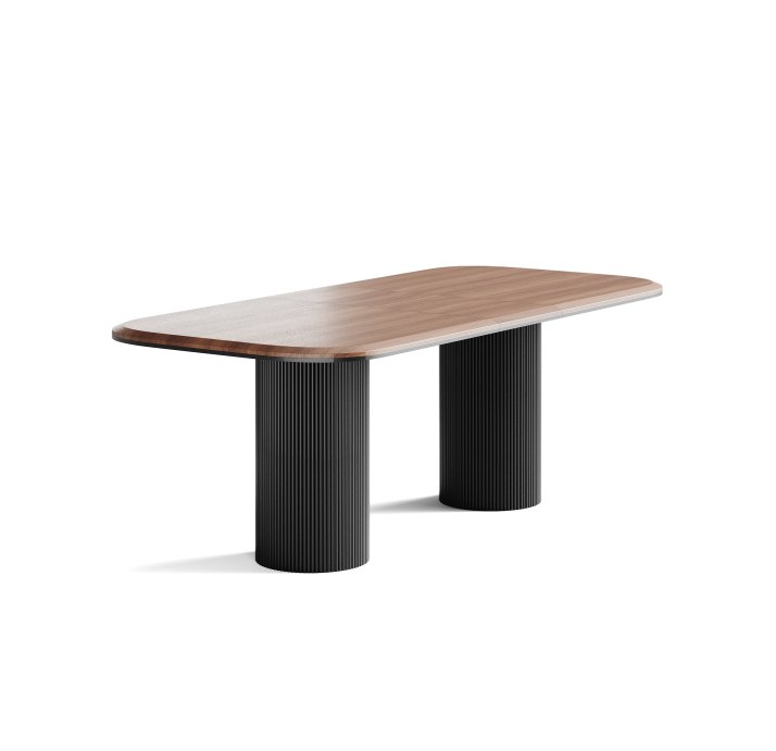 Стол обеденный TOMMY DINING TABLE BLACK AMERICAN WALNUT  300X100X78 СМ. (NRM06212)