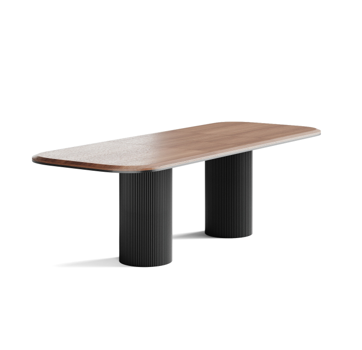 Стол обеденный TOMMY DINING TABLE BLACK AMERICAN WALNUT  300X100X78 СМ. (NRM06212)