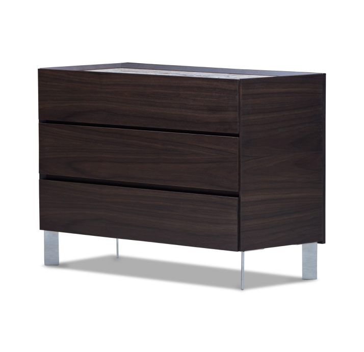 Комод SALT DRESSER Anthracite walnut veneer Aura marble Anthracite walnut veneer 111X48X81 СМ. ()