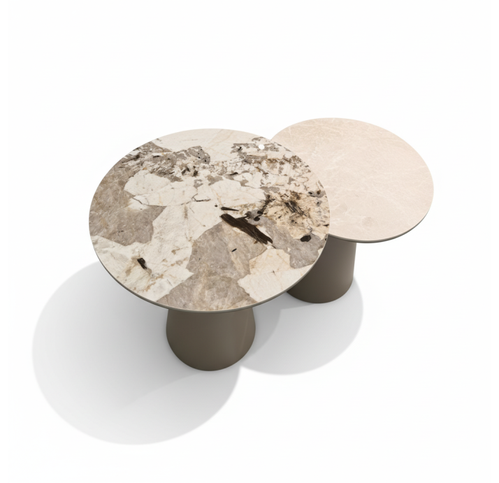 Стол приставной MUSHROOM SIDE TABLE QGTT N.MOOD TUNDRA NMTS  50X50X58 СМ. (NRM06216)