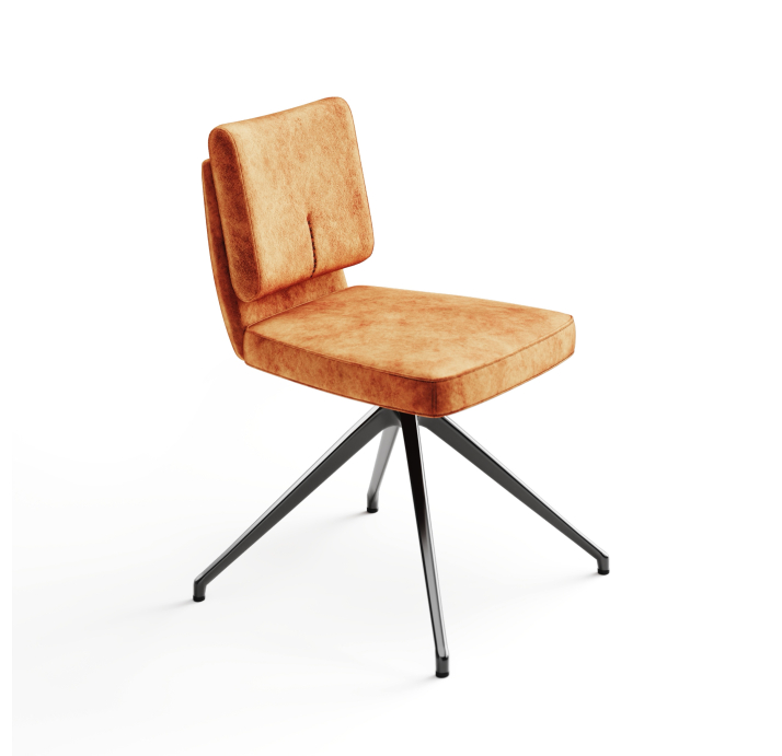 Стул крутящийся ALVA SWIVEL CHAIR SAMBIA ROST  F101BLACK (ROM06474)