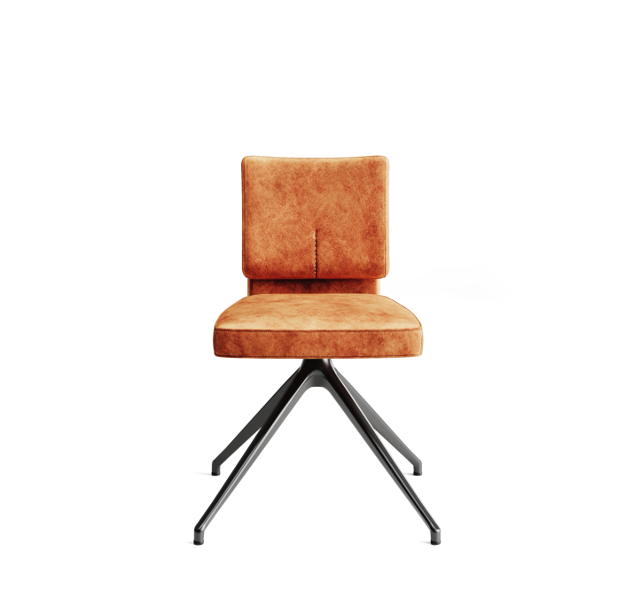 Стул крутящийся ALVA SWIVEL CHAIR SAMBIA ROST  F101BLACK (ROM06474)