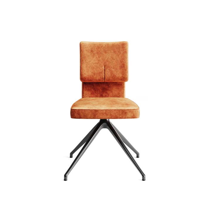 Стул крутящийся ALVA SWIVEL CHAIR SAMBIA ROST  F101BLACK (ROM06474)