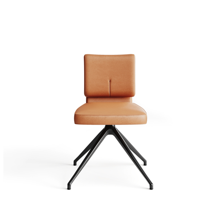 Стул крутящийся ALVA SWIVEL CHAIR MONTANA COGNAC  F101BLACK (ROM06475)