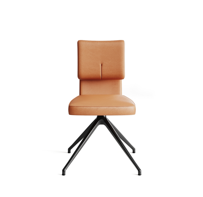 Стул крутящийся ALVA SWIVEL CHAIR MONTANA COGNAC  F101BLACK (ROM06475)