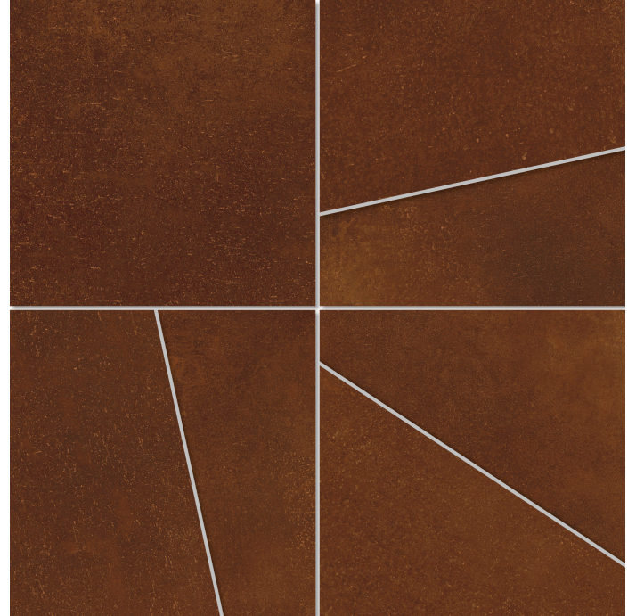 Керамическая мозаика FE CORTEN ORIGAMI MOS 30X30X10 Поверхность: Матовая (NCR02749)