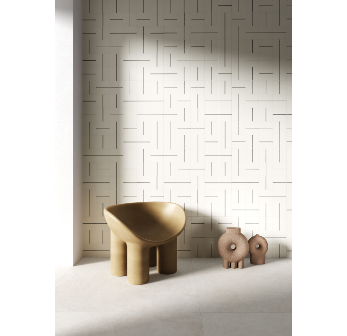 Керамическая плитка LINE WHITE 15X15X10 Поверхность: Матовая (NCR03369)