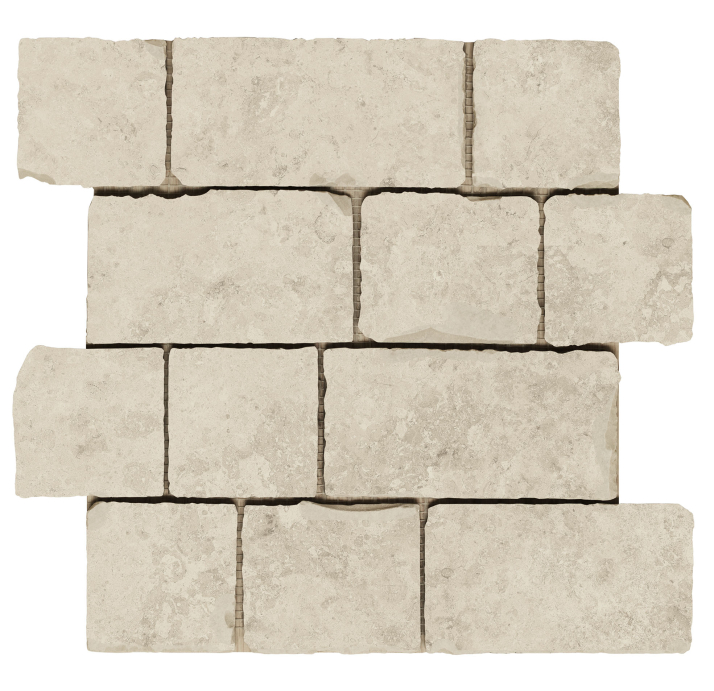 Керамическая мозаика JURA BEIGE BRICK MOS 29,4X30,4X10 Поверхность: Матовая (NCR03131)