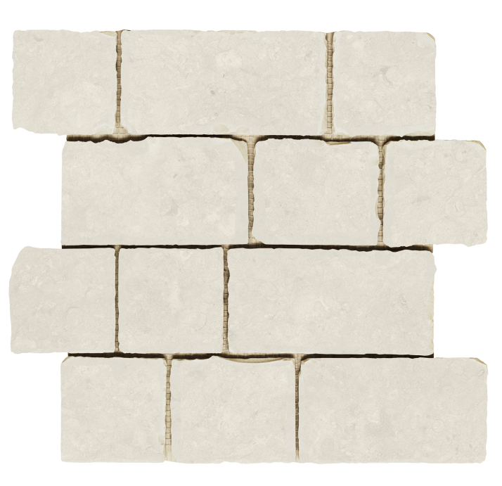 Керамическая мозаика TIFFANY WHITE BRICK MOS 29,4X30,4X10 Поверхность: Матовая (NCR03204)