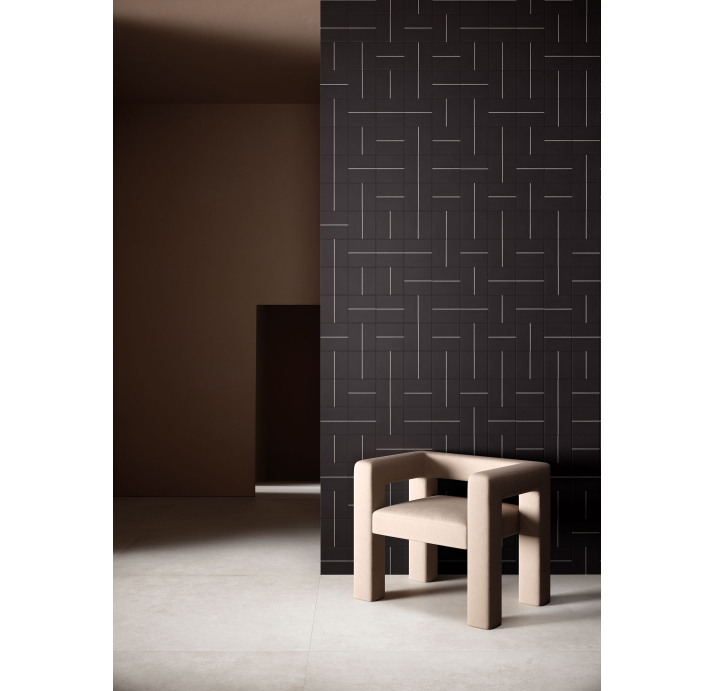 Керамическая плитка LINE BLACK 15X15X10 Поверхность: Матовая (NCR03366)