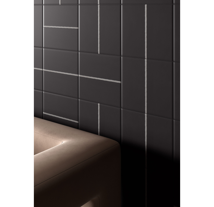 Керамическая плитка LINE BLACK 15X15X10 Поверхность: Матовая (NCR03366)