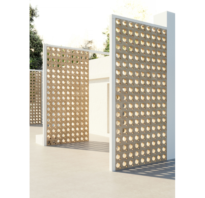 Экструдированная терракота MATILDA 16 NATURAL 20X20X70 Поверхность: Матовая (NCR03058)