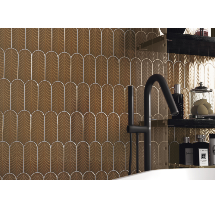 Керамическая плитка ALMA SCALE GREEN 8X21,5X8 Поверхность: Глянцевая (NCR03665)