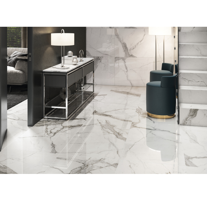 Керамогранит STATUARIO WHITE 60X60X10 Поверхность: Матовая (NCR03648)